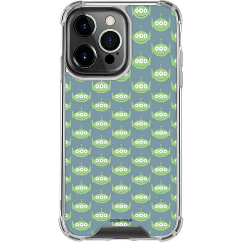 Disney Toy Story Alien Pattern iPhone 16 Pro Clear Case